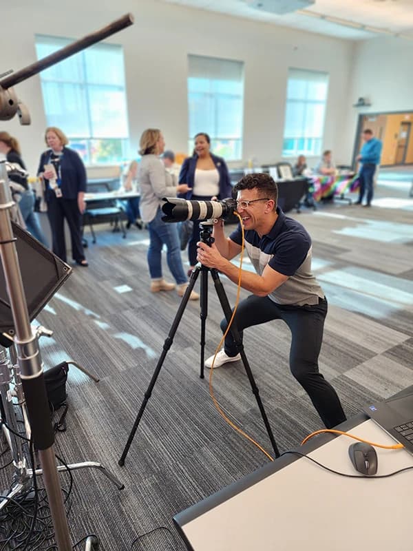 Professional corporate headshot session at Chad Isaiah Studios Pittsburgh