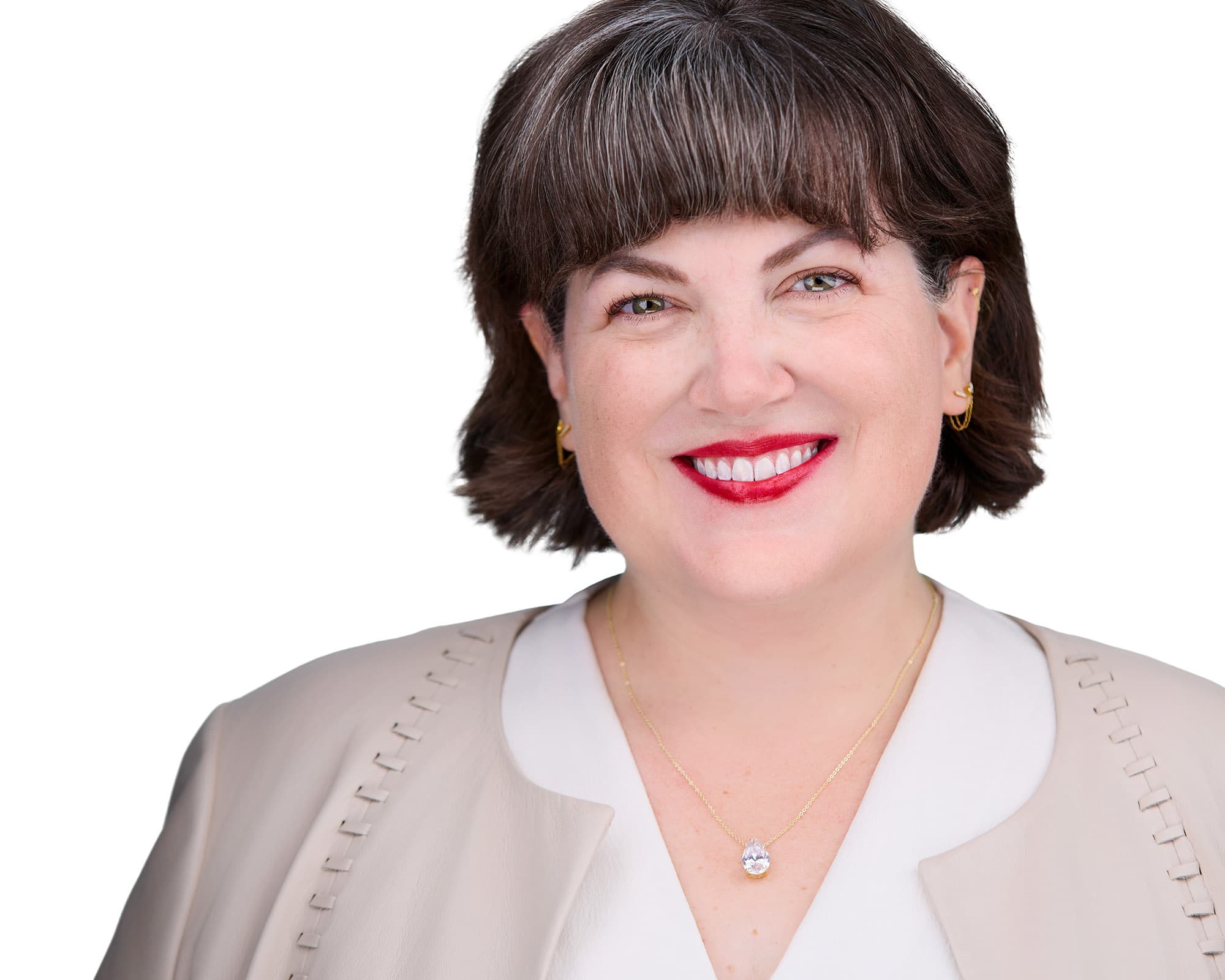 Business headshot with natural smile