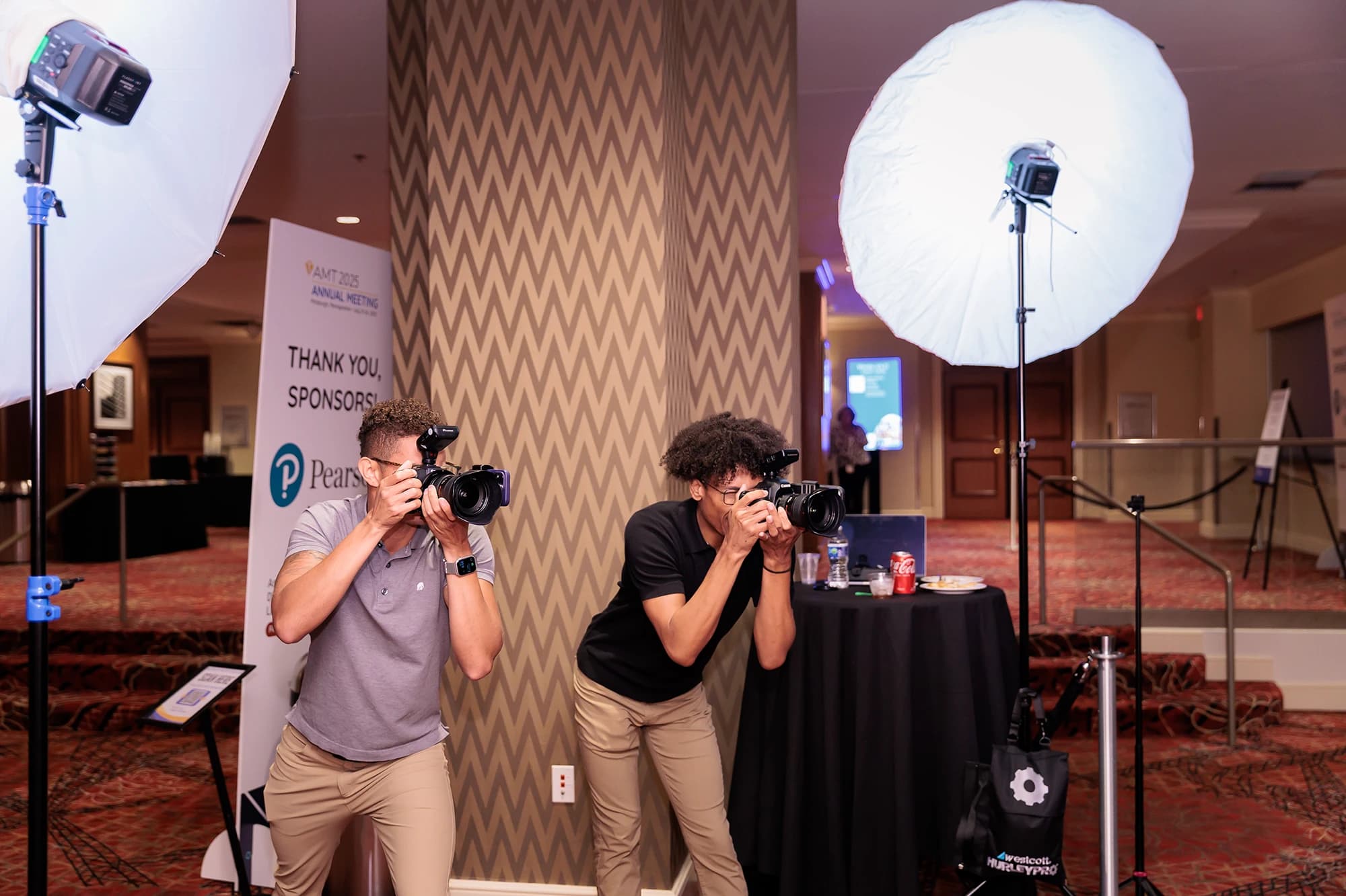AMT Annual Meeting 2025 professional headshot booth setup