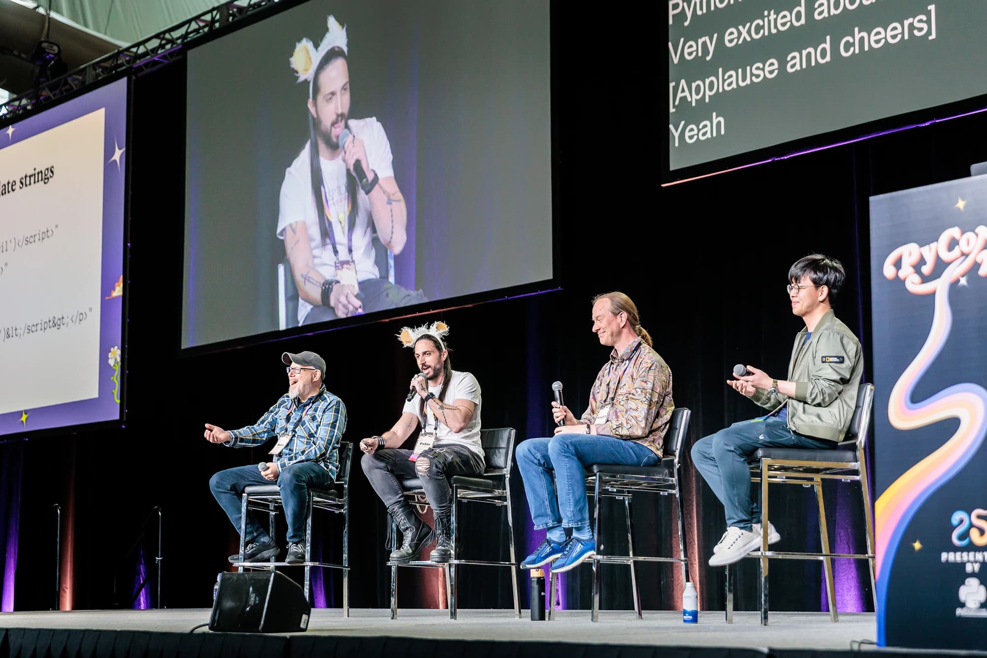 PyCon 2025 conference attendees gathering at tech event