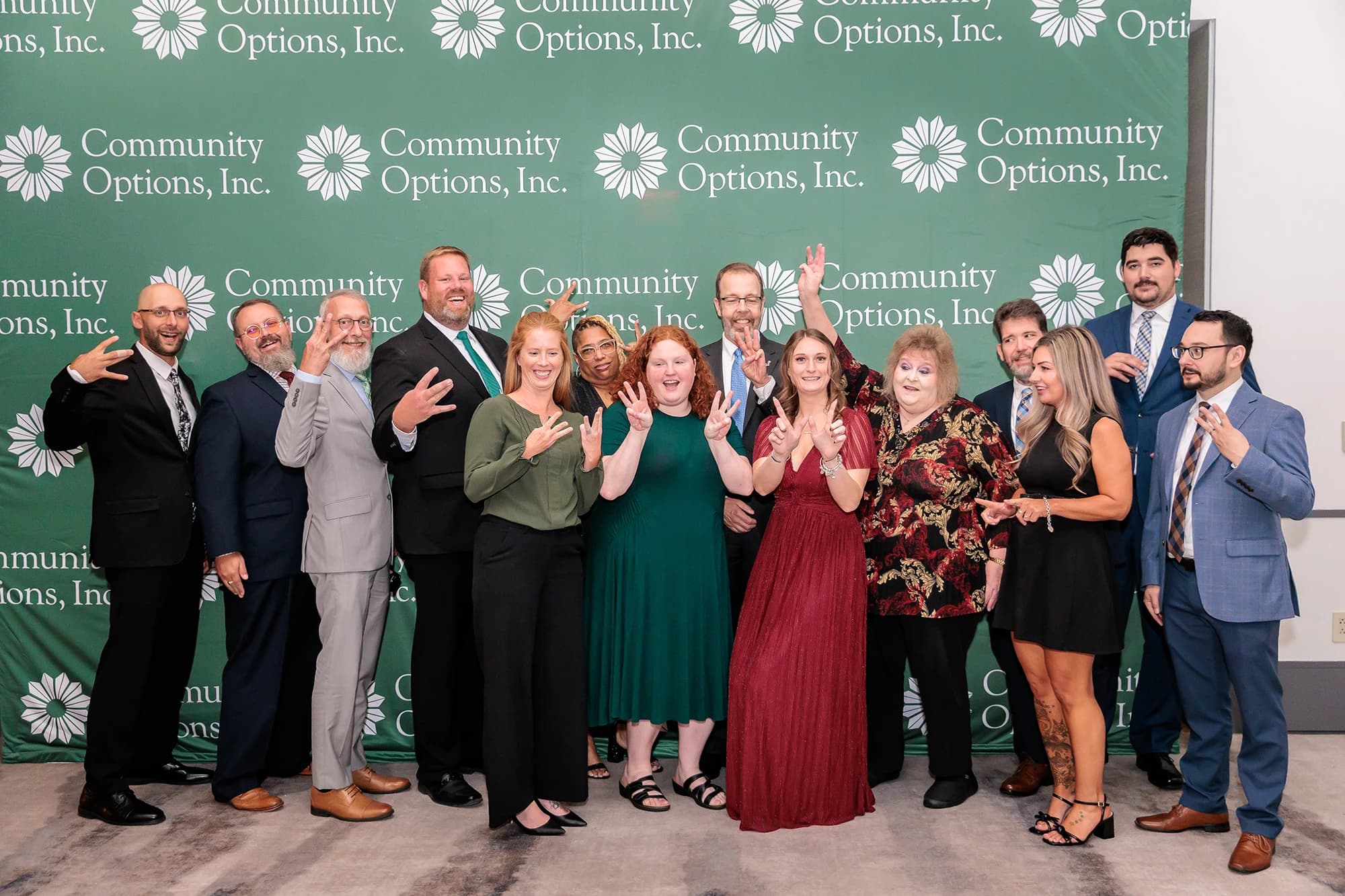 Vanguards of the Commonwealth awards ceremony step and repeat photo op