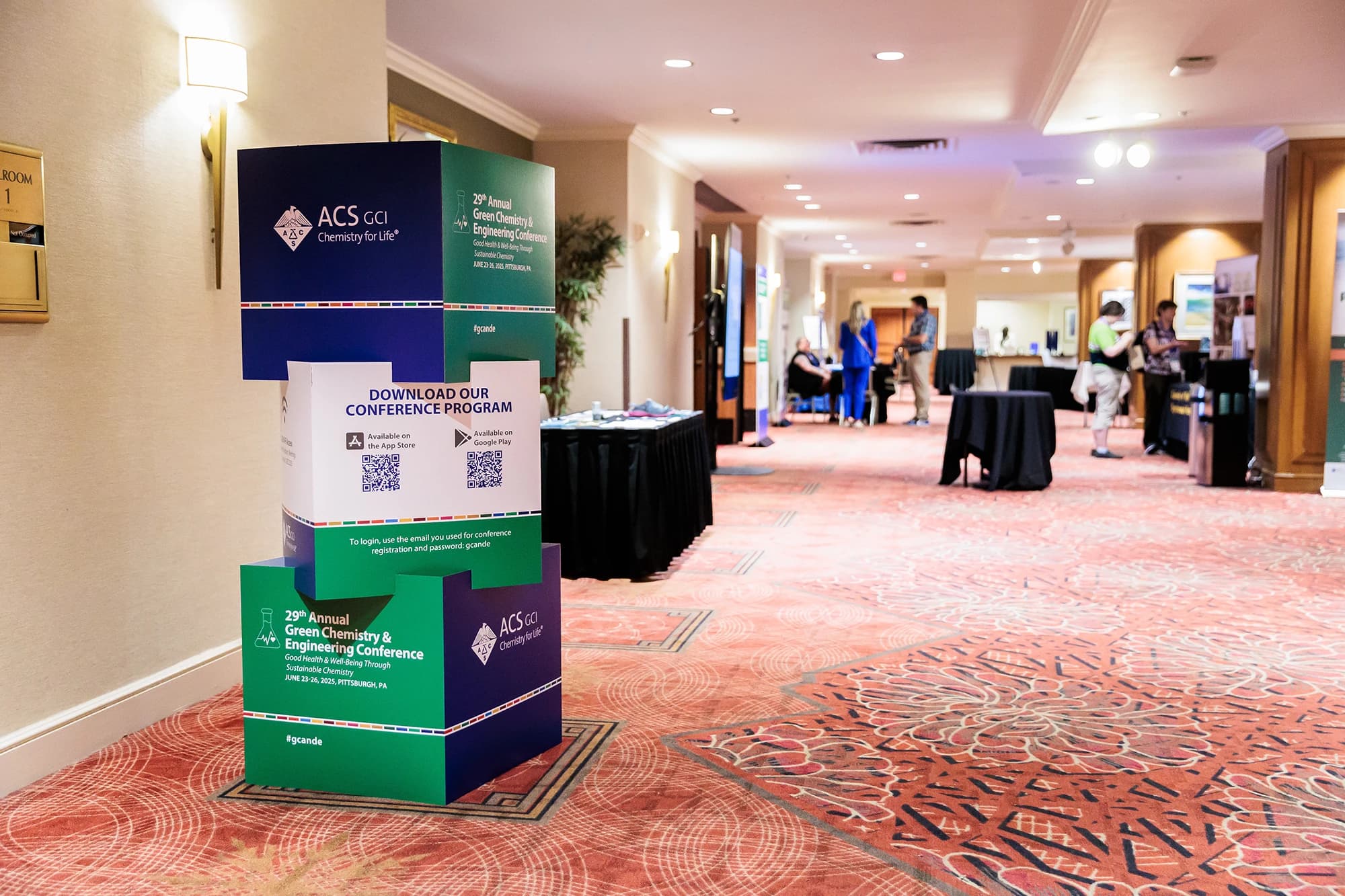 ACS Green Chemistry conference exhibitor booth presentation