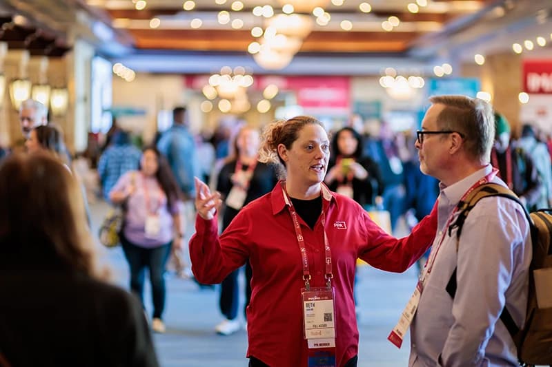Conference event photography driving leads at headshot booth