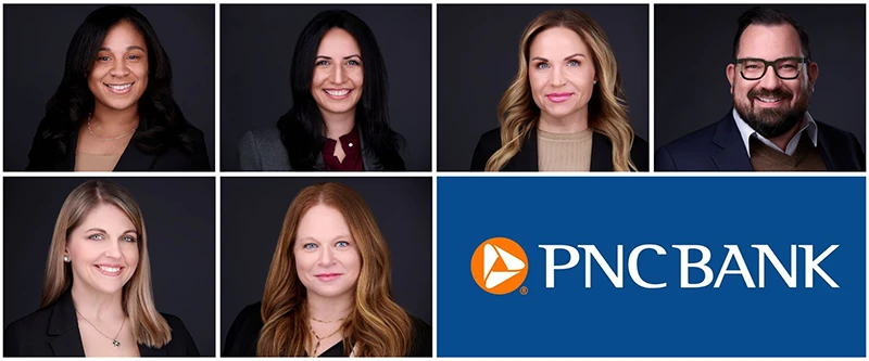 headshot grid of the pnc bank recruiting team