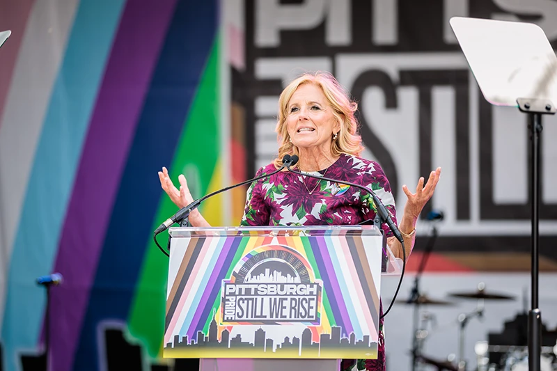 jill biden speaking at pittsburgh pride 2024