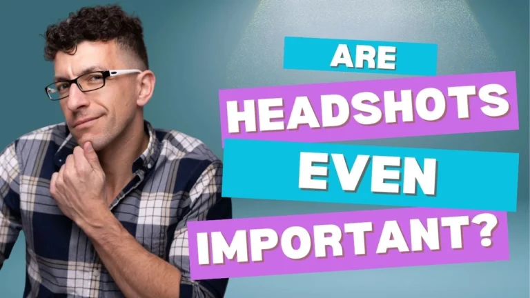 cover asking about the importance of headshots