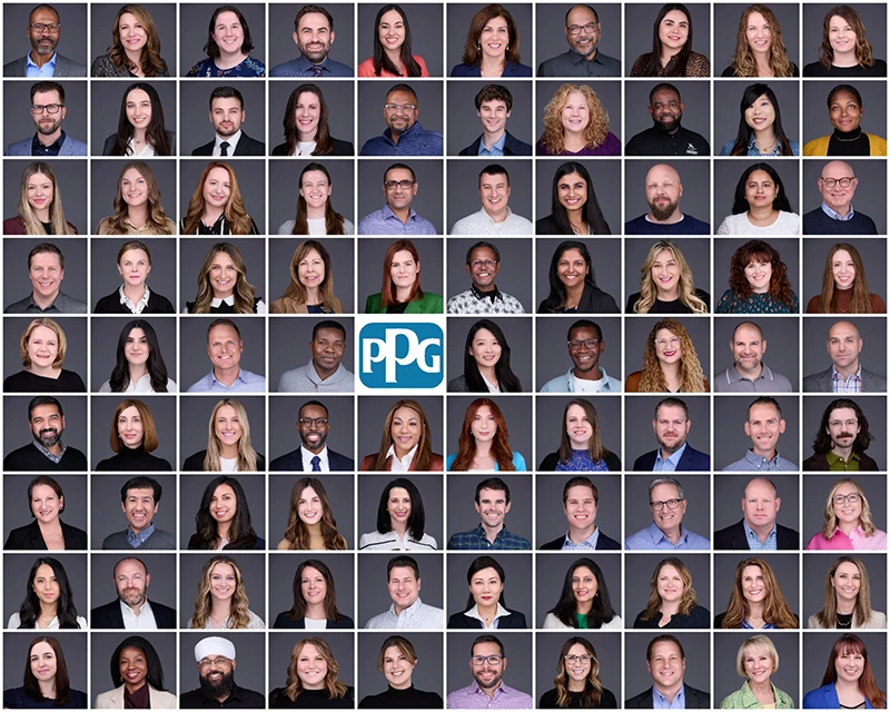 headshot grid of ppg employees