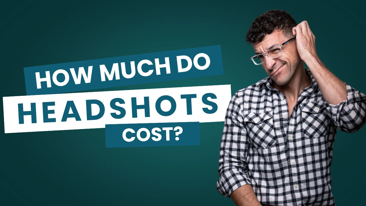 Blog graphic with Chad Isaiah asking how much do headshots cost