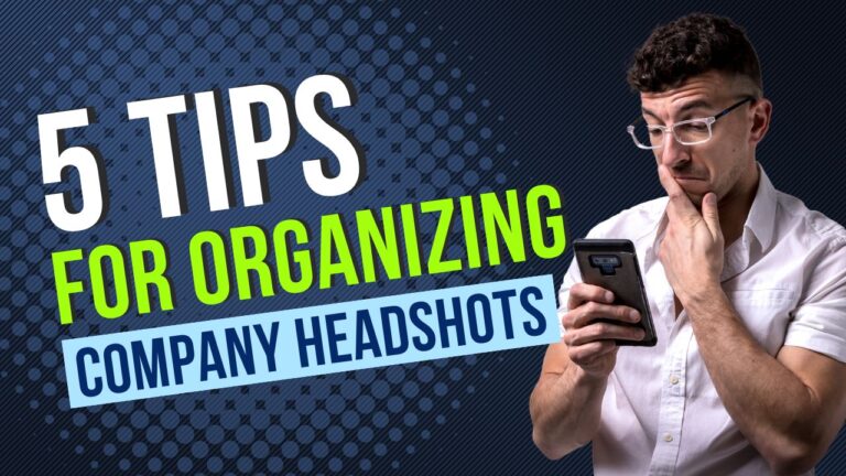 cover image for tips for organizing company headshots