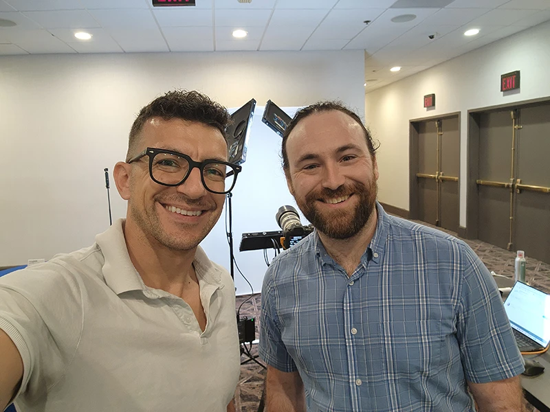chad isaiah and robby owenby at the gpa midstream headshot booth